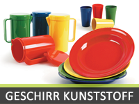 Geschirr aus Kunststoff