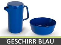 Geschirr Kunststoff | Blau