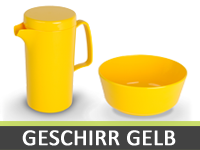 Geschirr Kunststoff | Gelb