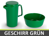 Geschirr Kunststoff | Grün