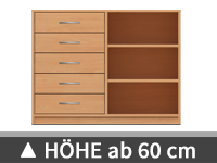 Schrankhöhe ab 60 cm
