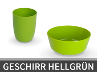 Geschirr Kunststoff | Hellgrün