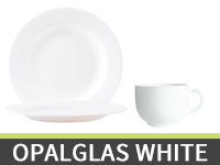 Geschirrserien Opalglas White