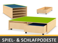 Spiel- und Schlafpodeste