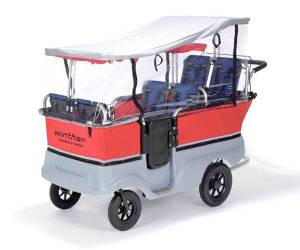 Winther Turtle Kinderbus 6-Sitzer | Regenschutz