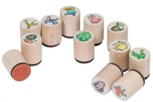 Holzstempel Wilde Tiere | 48er Set