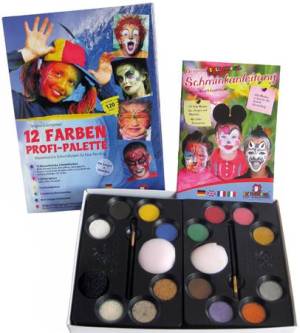Schminkpalette 12 Farben | Profi-Palette