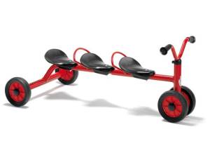 Winther Mini Viking | Pushbike Rutschdreirad für drei Kinder