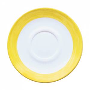 Geschirrserie Brush Gelb - Untertasse Ø 14 cm