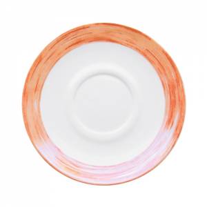 Geschirrserie Brush Orange - Untertasse Ø 14 cm