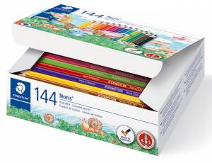 Staedtler Noris Schulpackung mit 144 Farbstiften 