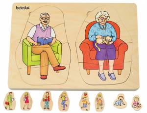 Lagenpuzzle Dein Körper - Opa und Oma | 40 Teile