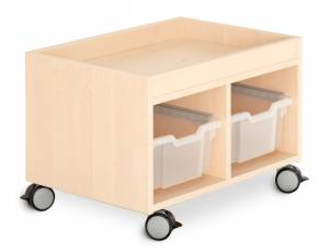 Spielecenter Krippe Mini | Für 2 Kunststoffkisten