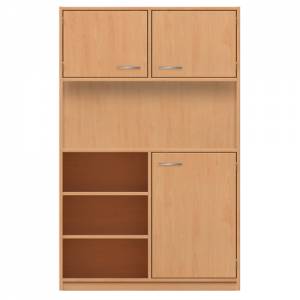 Hochschrank mit 9 Fächern | Tür rechts unten