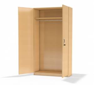 Garderobenschrank mit Ablagefach und Kleiderstange