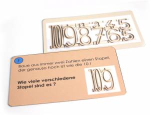 Stapelzahlen RE-Wood® | 42 Aufgabenkarten