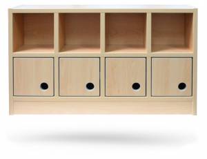 Garderobe | Doppelfachablage (mit Türen)