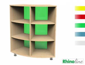 RhinoLine | Sechstelkreisschrank Acrylglas - Höhe 119,1 cm