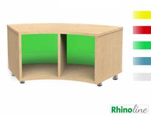 RhinoLine | Sechstelkreisschrank Acrylglas - Höhe 47,1 cm