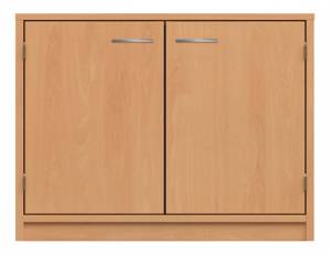 Schrank mit Doppeltür und 2 Fächern