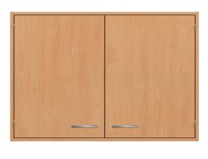 Aufsatzschrank | Hängeschrank mit Doppeltür und 2 Fächern