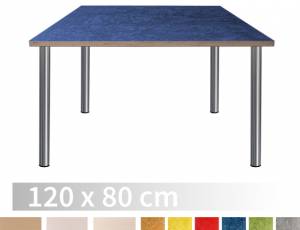 Tische ohne Zarge | Kindergarten Rechtecktisch 120 x 80 cm