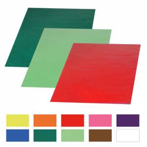 Transparentpapier 70 x 100 cm | 25 Bogen in 10 Farben