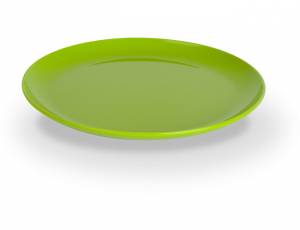 Kindergeschirr Polycarbonat - Teller flach Ø 19 cm | Hellgrün