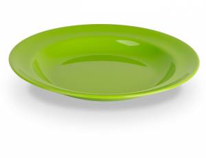 Kindergeschirr Polycarbonat - Teller tief Ø 24 cm | Hellgrün