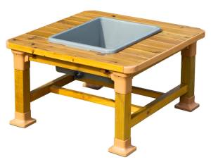 Outdoor Matschanlage | Sand- & Wassertisch 60 x 60 cm