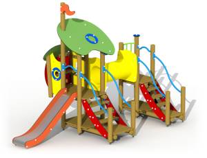Spielgeräte Märchenwelt - Der Wolf und die sieben Geißlein | Mit Krabbeltunnel