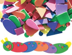Sticker Moosgummi - Formen | 200 Aufkleber