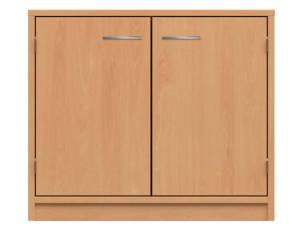 Schrank mit Doppeltür und 2 Fächern