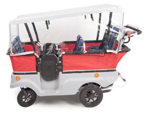 Winther E-Turtle Kinderbus 6-Sitzer | Regenschutz