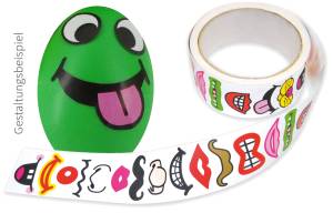 Sticker Mund, Nase & Bart | 1000 Aufkleber