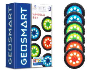 GeoSmart Magnetische Bausteine | Räder Set 11 Teile