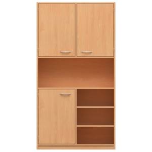 Hochschrank mit 11 Fächern | Tür links unten