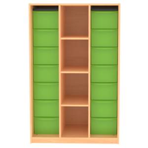 Materialschrank mit 14 hohen Schüben