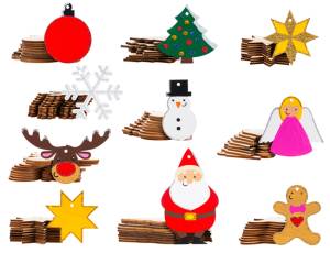 Holzanhänger Weihnachten 10 x 10 Motive | 100 Teile