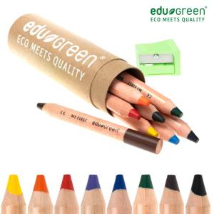 eduGREEN MY FIRST - Buntstifte Rund | 8er Set