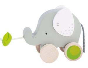 Ziehtier Elefant mit Blatt