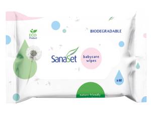SanaSet Babycare Feuchttücher | 60 Stück