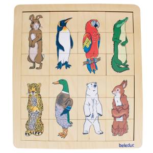 Puzzle Match & Mix Animal Kingdom - Sortierpuzzle Tiere | 24 Teile
