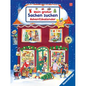 Mein großer Adventskalender | Sachen Suchen mit 24 Mini-Bilderbüchern