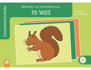 Bildkarten zur Sprachförderung | Grundwortschatz: Im Wald