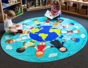 Spielteppich Ø 200 cm | Kinder der Welt