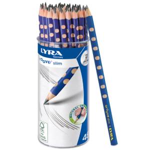 Lyra Groove Slim Graphite - Bleistift dreiflächig | 48er Set