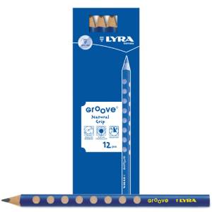 Lyra Groove Graphite - Bleistift dreiflächig | 12er Set