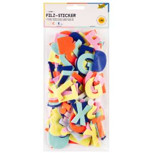 Filzsticker Buchstaben | 190 Aufkleber