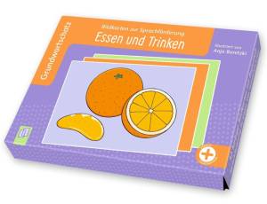 Bildkarten zur Sprachförderung | Grundwortschatz: Essen und Trinken
